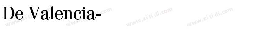 De Valencia字体转换